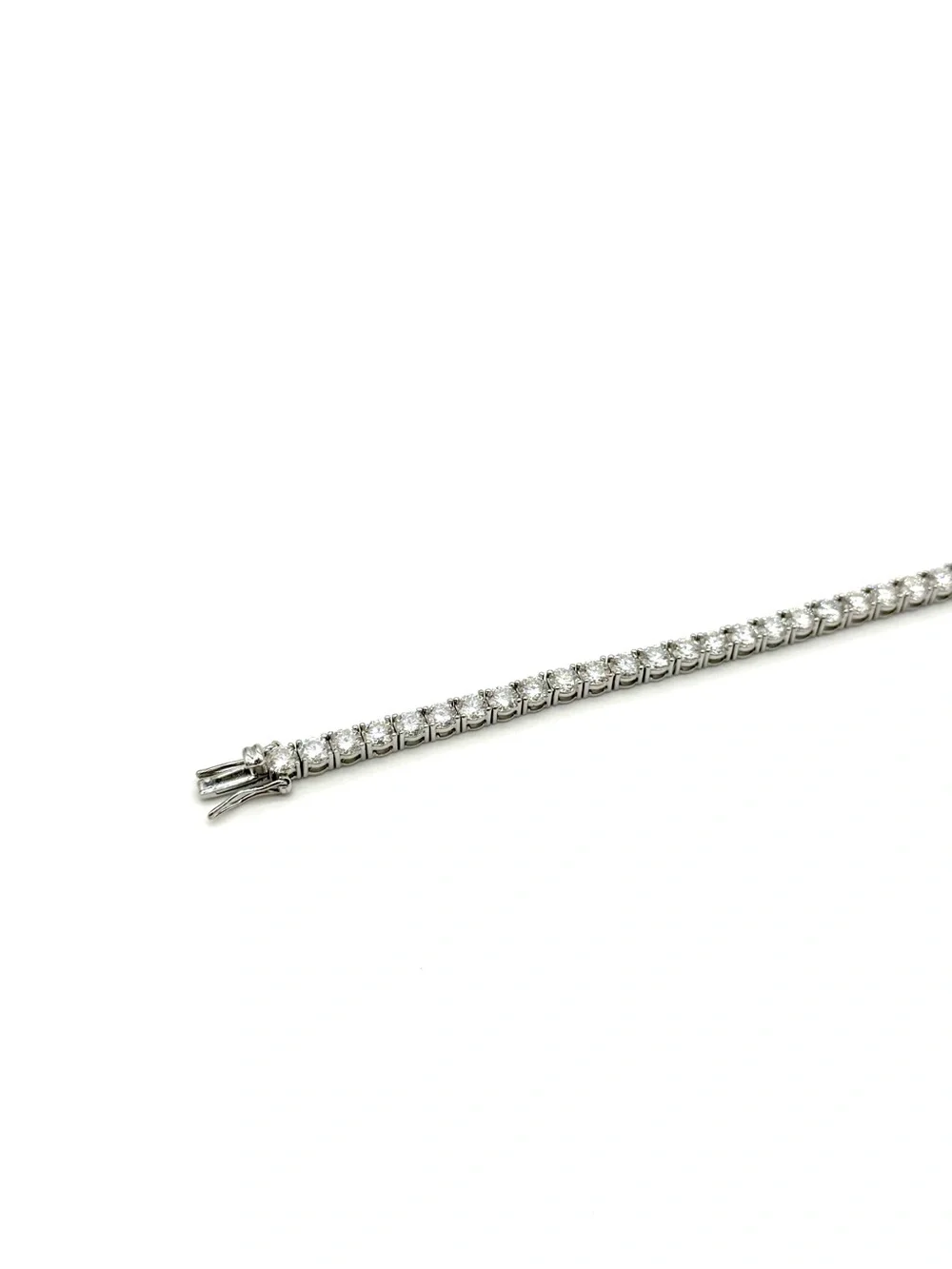 925 Silver, 13.5CTW Moissanite Tennis Bracelet - 7.5